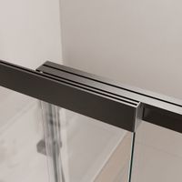 Душевая шторка на ванну с фиксированным креплением одной створки CEZARES SLIDER-FIX-VF-11-90/150-C-G арт-SLIDER-FIX-VF-11-90/150-C-GM — фото 6, Шторки для ванной раздвижные