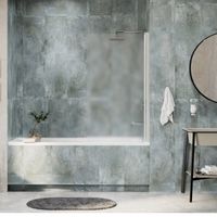 Berkel 48P01-80R Matt glass Стеклянная шторка на ванну арт-48P01-80RM — фото 1, Шторки для ванной распашные