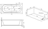 Акриловая ванна Bas Энтони 170x75 без гидромассажа арт-В 00065 — фото 2, Акриловые ванны