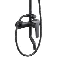 Товар: Душевая система Bond Circle Черная матовая арт-B04-9188 - фото 6 Душевая система Bond Circle Черная матовая арт-B04-9188 — фото 6, Верхние души