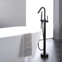 Смеситель для ванны Bond Circle Черный матовый арт-B05-4988 — фото 9, Смесители напольные