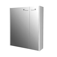 Шкаф зеркальный PRIME, 60 см, 2 дверцы, 2 стеклянные полки, белый арт-99.9304 — фото 8, Зеркальные шкафы в ванную