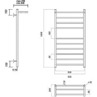 Товар: Водяной полотенцесушитель Domoterm Медея с/п П10 500x1000 с полкой Золото арт-Медеяс/пП10500x1000золото - фото 2 Водяной полотенцесушитель Domoterm Медея с/п П10 500x1000 с полкой Золото арт-Медеяс/пП10500x1000золото — фото 2, Водяные полотенцесушители