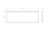Передняя панель для акриловой ванны CEZARES арт-EMP-160-SCR-W37 — фото 2, Экраны для ванн