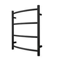 Полотенцесушитель электрический Point Афина П4 500x600 диммер справа, черный арт-PN04856B — фото 1, Электрические полотенцесушители
