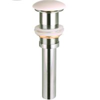 Донный клапан для раковины Ceramicanova click-clack Белый матовый арт-CN2000MW — фото 1, Донные клапаны