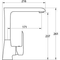 Смеситель для кухни Melodia della vita Heavy Metal Оружейная сталь арт-MDV35615gn — фото 2, Смесители для кухни