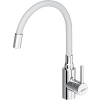 Смеситель для кухни Dorff Logic Хром Белый арт-D3007633 — фото 1, Смесители для кухни