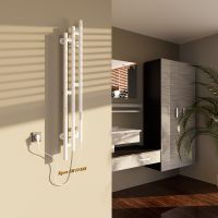 Электрический полотенцесушитель Altasan Бриз 120х17 Белый матовый арт-Бриз12017БМ — фото 5, Электрические полотенцесушители