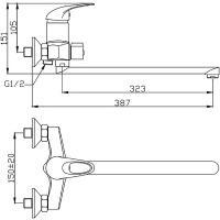 Товар: Смеситель для ванны Agger Move универсальный Хром арт-A0621100 - фото 10 Смеситель для ванны Agger Move универсальный Хром арт-A0621100 — фото 10, Смеситель для ванны