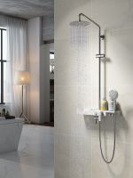 Душевая система Lemark Tropic Хром Белый арт-LM7007C — фото 4, Душевые стойки