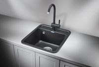 Granula-, кухонная мойка, СтандАРТ кварц арт-4202, ЧЁРНЫЙ — фото 2, Кухонные мойки