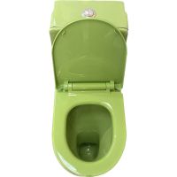 Унитаз моноблок Laguraty детский Зеленый с сиденьем Микролифт арт-101G — фото 4, Напольные унитазы