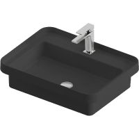 Раковина Artceram Fuori 60 Черная матовая арт-TFL034 17 00 — фото 1, Раковины встраиваемые сверху