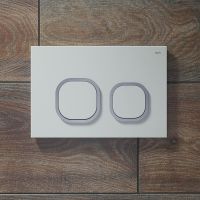 Клавиша смыва Iddis Uniglass Белая Хром арт-UNG01WCi77 — фото 4, Кнопки смыва