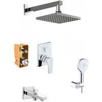Душевая система Azario Treya Хром арт-AZ-15680711 — фото 1, Встраиваемые душевые комплекты