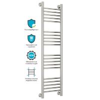 Водяной полотенцесушитель Сунержа Богема прямая 1200х300 Хром арт-00-0220-1230 — фото 3, Водяные полотенцесушители