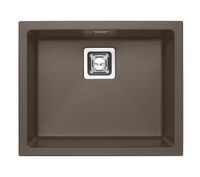 Мойка для кухни ALVEUS QUADRIX 50 GRANITAL+ CHOCOLATE-G03M 560X460X200 с сифоном 1133398, арт-1108036.0 — фото 1, Кухонные мойки