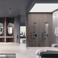 Верхний душ Bossini Apice Черный матовый арт-H70430I.073 — фото 4, Верхние души