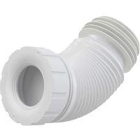 Гибкая подводка Alcaplast для выпуска унитаза 70/110x102/122 арт-A97L — фото 1, Гофры и отводы