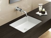 Товар: Раковина Hatria Happy Hour 50 YXSQ Белая арт-YXSQ01 - фото 2 Раковина Hatria Happy Hour 50 YXSQ Белая арт-YXSQ01 — фото 2, Раковины встраиваемые снизу