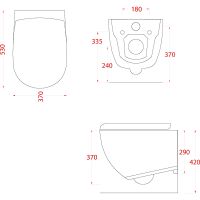 Унитаз Artceram File 2.0 подвесной Белый матовый без сиденья арт-FLV004 05 30 — фото 3, Подвесные унитазы