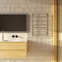 Электрический полотенцесушитель Aringa Бонди 80x50 Хром арт-AR03020CH — фото 3, Электрические полотенцесушители