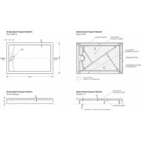 Акриловый поддон для душа Melodia della vita Square 120x80 Белый арт-MTYSQ12080Wt — фото 5, Акриловые душевые поддоны