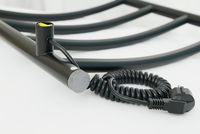 Электрический полотенцесушитель Сунержа Галант 4.0 500x500 R Черный матовый арт-31-0831-5050 — фото 2, Электрические полотенцесушители