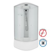 Душевая кабина Niagara Eco (100х100х215) высокий поддон(40см),стекло матовое,4 места арт-E100/40/MT — фото 1, Душевые кабины