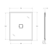 Зеркало CEZARES TIFFANY Blu Petrolio арт-45045 — фото 3, Зеркала в ванную комнату