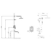 Душевая система Bronze de Luxe Windsor Бронза арт-10137DF — фото 3, Встраиваемые душевые комплекты