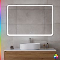 Зеркало с функцией памяти CEZARES арт-CZR-SPC-MC-1200-800-RGB-TCH — фото 5, Зеркала в ванную комнату