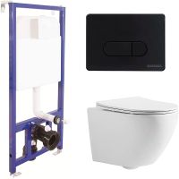 Товар: Комплект унитаза CeramaLux 2197 с инсталляцией Berges Novum D5 040235 с сиденьем Микролифт и Черной арт-2197+040235 - фото 1 Комплект унитаза CeramaLux 2197 с инсталляцией Berges Novum D5 040235 с сиденьем Микролифт и Черной арт-2197+040235 — фото 1, Комплекты унитаз + инсталляция