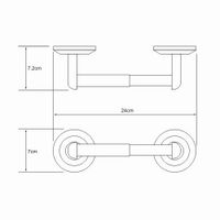 Аксесс Rhein K- Держатель д/туал бумаги (блистер), хром, WasserKRAFT арт-6222O — фото 4, Держатели туалетной бумаги