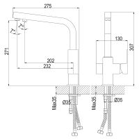 Товар: Смеситель для кухни Rossinka Хром арт-Z35-32 - фото 2 Смеситель для кухни Rossinka Хром арт-Z35-32 — фото 2, Смесители для кухни