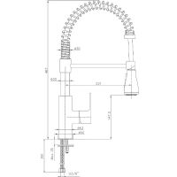 Смеситель для кухни E.C.A. Nita Сталь арт-102518106EX — фото 2, Смесители для кухни