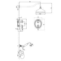 Душевая система Lemark Villa Хром арт-LM4829C — фото 2, Встраиваемые душевые комплекты