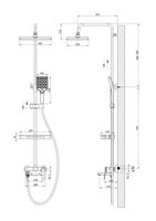 Душевая система со смесителем "Istanbul", арт. арт-ST1425IT — фото 2, Душевые стойки