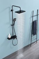 Товар: Душевая система Raglo Черная матовая арт-R60.24.06 - фото 2 Душевая система Raglo Черная матовая арт-R60.24.06 — фото 2, Душевые стойки