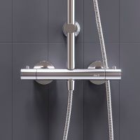 Душевая система Dorff Futura с термостатом Хром арт-D0710400 — фото 6, Душевые стойки