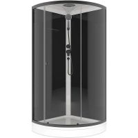 Душевая кабина Melodia della vita Jive BLack 90x90 без гидромассажа арт-MB02008 — фото 1, Душевые кабины