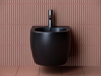 Биде Ceramicanova Play подвесное Черное матовое арт-CN3002MB — фото 6, Биде подвесные