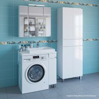 Раковина СанТа Юпитер 90 R на стиральную машину Белая арт-900129 — фото 2, Раковины на стиральную машину