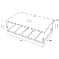 Товар: Столешница под раковину 1MarKa Loft 100 Черная арт-Ц0000021563 - фото 4 Столешница под раковину 1MarKa Loft 100 Черная арт-Ц0000021563 — фото 4, Столешницы под раковину