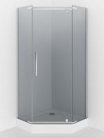 Душевой уголок Erlit Comfort 90х90 профиль Хром стекло тонированное арт-ER10109V-C4 — фото 4, Душевые уголки трапеция