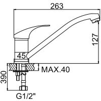 Смеситель для кухни Ledeme H36 4236L Хром арт-501840 — фото 2, Смесители для кухни