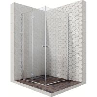 Душевой уголок Ambassador Diamond 90х90 профиль Хром стекло прозрачное арт-12011109 — фото 1, Квадратные душевые уголки