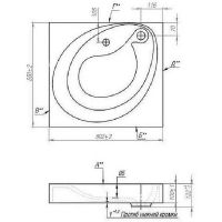 Раковина Maretti Valentina 60 на стиральную машину Белая арт-VA13SM98-844 — фото 3, Раковины на стиральную машину
