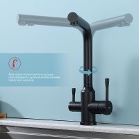 Смеситель для кухни Raglo Черный матовый арт-R81.61.06 — фото 4, Смесители для кухни